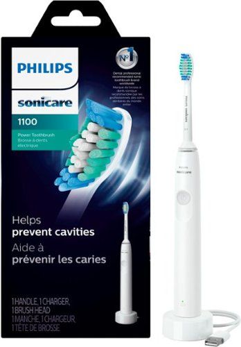 Photo 1 of Philips Sonicare 1100 Power Toothbrush Rechargeable Electric Toothbrush White Grey