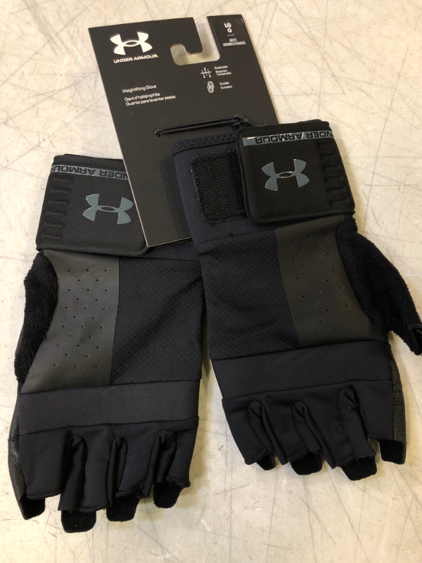 Photo 2 of -SIZE LARGE- Under Armour Men's Weightlifting Gloves (Black)