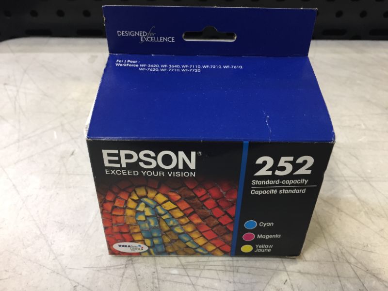 Photo 2 of Epson EPST252520 Durabrite Ultra Standard-Capacity Color Ink Cartridge, Multipack