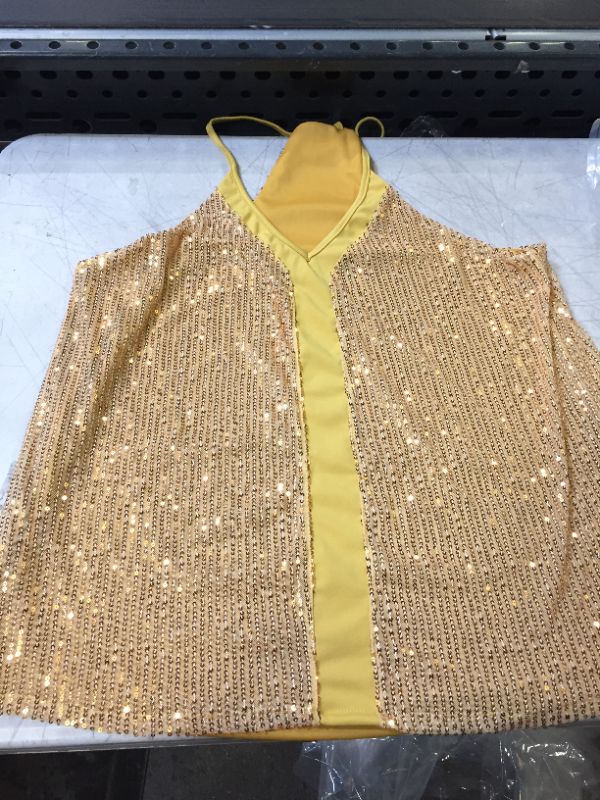 Photo 1 of Gold Sequin Top Size XL