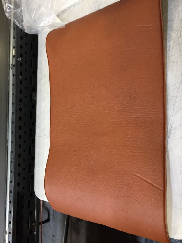 Photo 1 of Faux Leather Mat 28*17in Camel Color