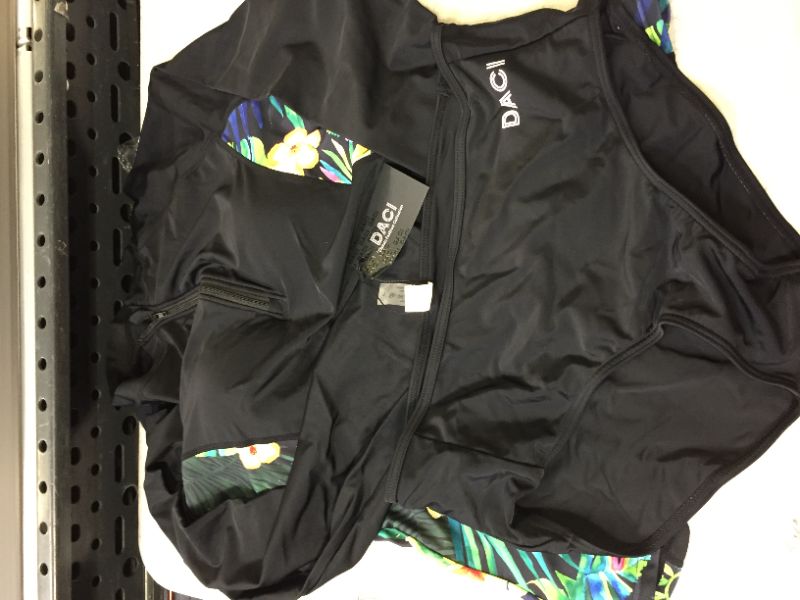 Photo 1 of Daci Black and Floral 2 piece Swimsuit size L