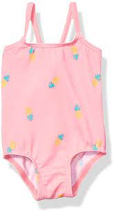 Photo 1 of Amazon Essentials Toddler and Baby Girls' One-Piece Swimsuits  SIZE 9M 