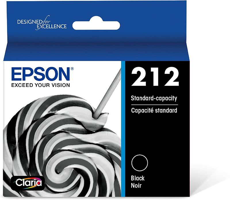 Photo 1 of EPSON T212 Claria -Ink Standard Capacity Black -Cartridge (T212120-S) for select Epson Expression and WorkForce Printers
