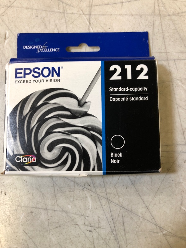 Photo 2 of EPSON T212 Claria -Ink Standard Capacity Black -Cartridge (T212120-S) for select Epson Expression and WorkForce Printers
