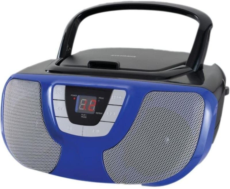 Photo 1 of Sylvania Portable CD Player Boom Box with AM/FM Radio (Blue)
