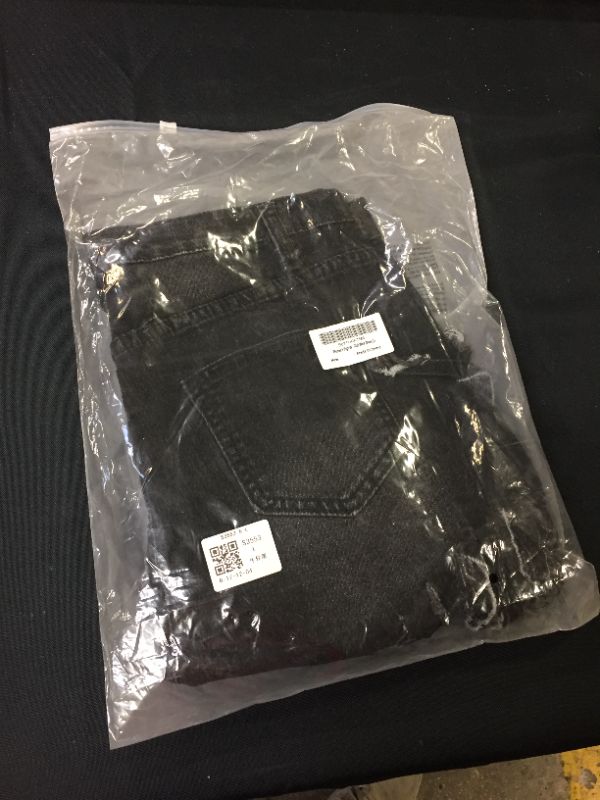 Photo 1 of Women's black frayed high waisted denim shorts size large