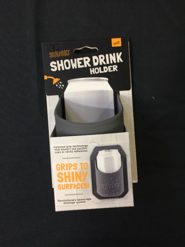 Photo 2 of Beer Can Holder Shower Caddy Silicone; Grey