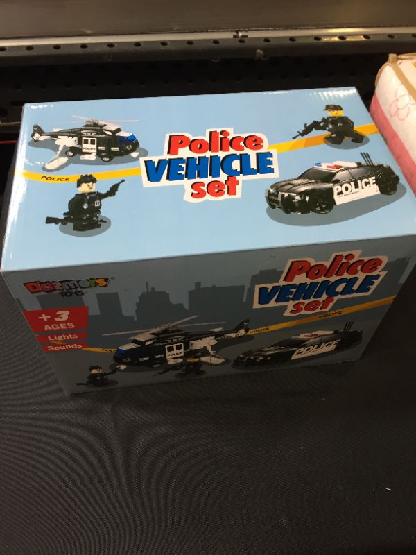 Photo 2 of Police vehicle toy set