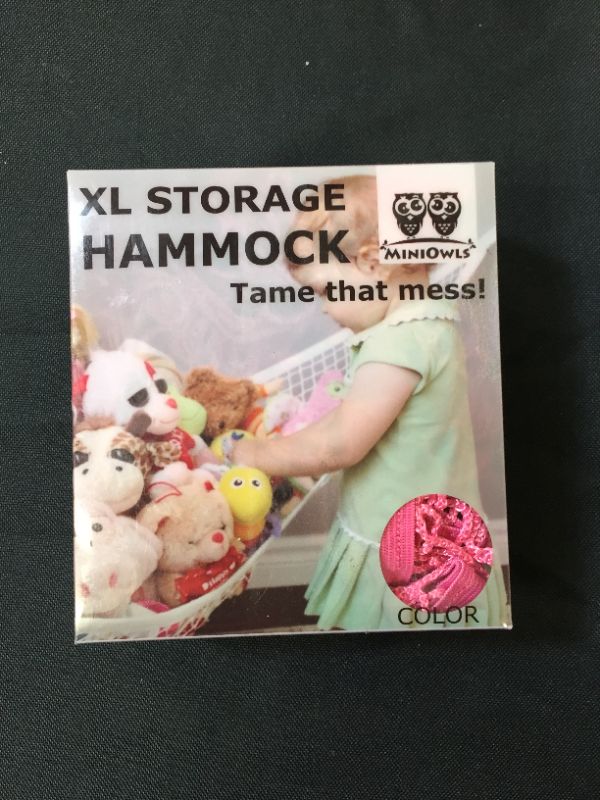 Photo 2 of MiniOwls PINK Storage Hammock XL Toy Organizer