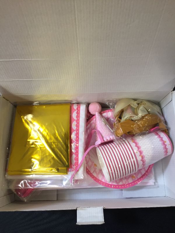 Photo 3 of JOYIN 1st Girl Birthday Supplies Decoration Wild Set