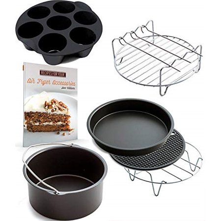 Photo 1 of Air Fryer Accessories for Gowise Phillips and Cozyna, Deluxe Set of 6, Fit All 3.7QT