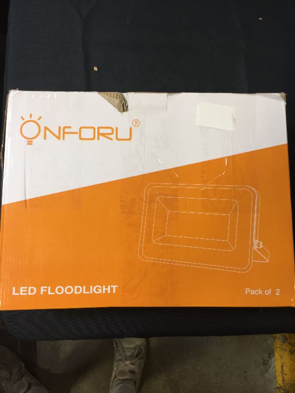 Photo 2 of Onforu 2 Pack RGB LED Flood Light 600W Equivalent, 100W Color Changing Floodlight with 44 Keys Remote, IP66 Waterproof Wall Washer, Outdoor Uplighting with 20 Colors 6 Modes for Stage, Indoor, Party