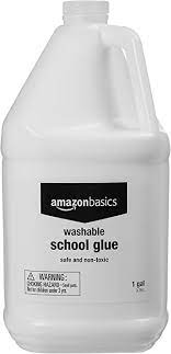 Photo 1 of All Purpose Washable School White Liquid Glue - Great for Making Slime, 1 Gallon