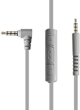 Photo 1 of AmazonBasics Bose Quiet Comfort Replacement Inline Mic Remote Headphone Cable for Android Devices - Gray