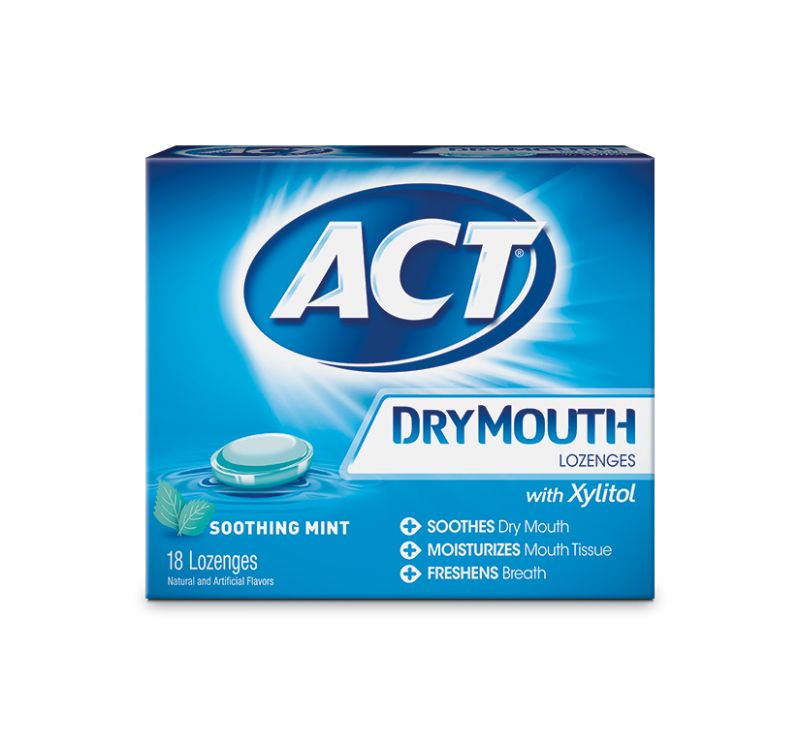 Photo 1 of ACT Dry Mouth Lozenges, with Xylitol Mint - 18.0 Ea  2 PACK 