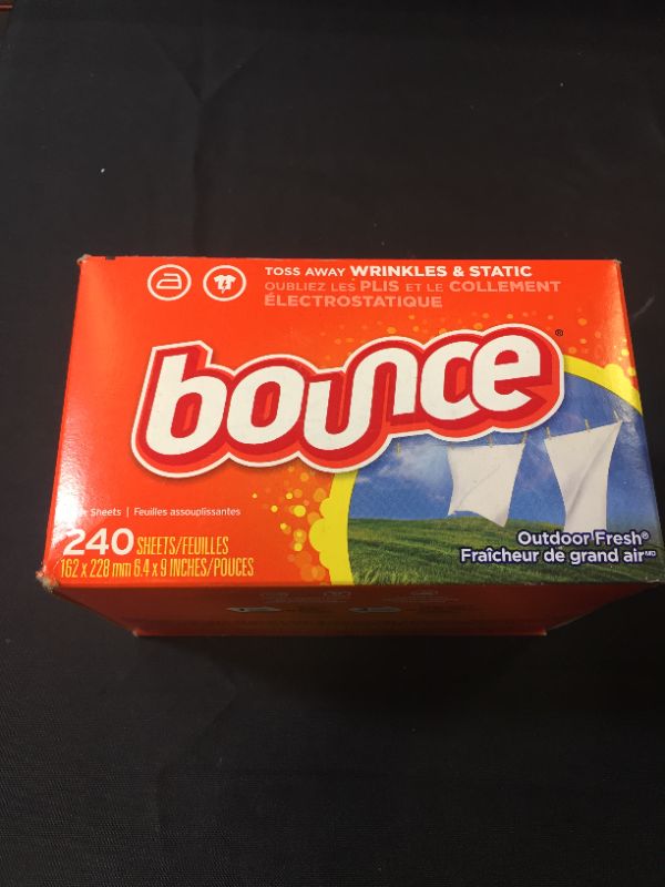 Photo 2 of Bounce Fabric Softener Sheets, Outdoor Fresh Outdoor Fresh - 240.0 Ct