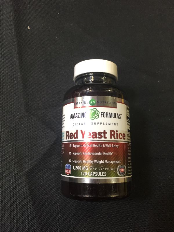 Photo 2 of Amazing Formulas Red Yeast Rice 600 Mg 120 Capsules