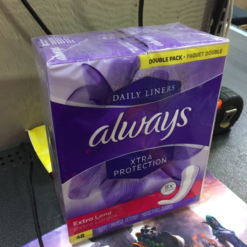 Photo 2 of Always Xtra Protection Extra Long Daily Liners 68 Count
