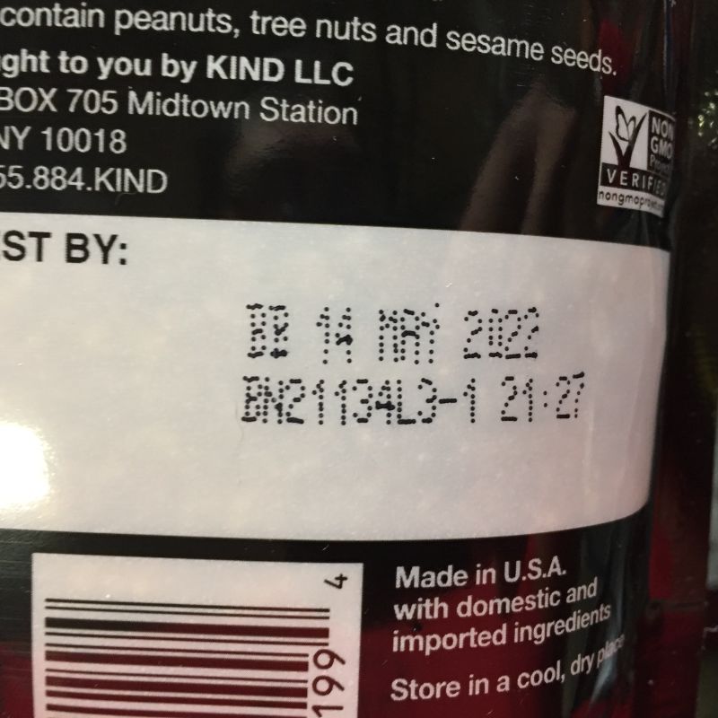 Photo 3 of 2x KIND Healthy Grains Clusters, Dark Chocolate Granola, 10g Protein, Gluten Free, Non GMO, 11 Ounce (Pack of 1)
Best By: May 14, 2022