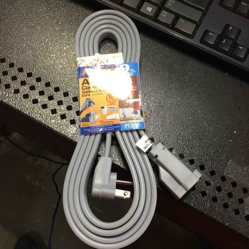 Photo 1 of Powtech 9 Foot Air Conditioner and Appliance Extension Cord UL Listed
