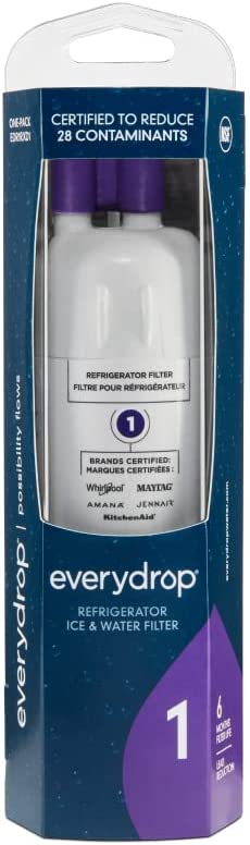 Photo 1 of everydrop by Whirlpool Ice and Water Refrigerator Filter 1, EDR1RXD1, Single-Pack , Purple
