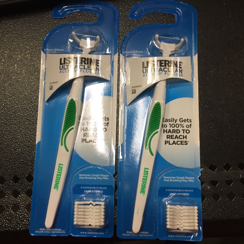 Photo 2 of 2x Listerine Ultraclean Access Flosser Starter Pack