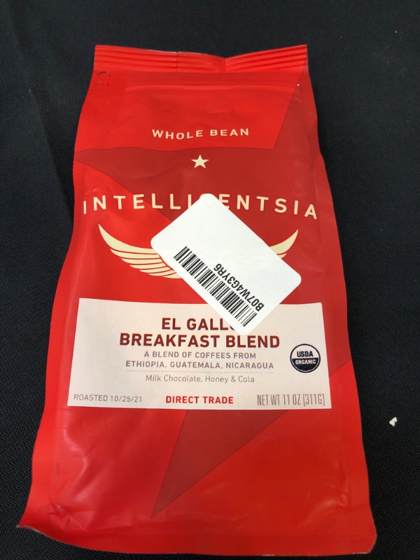 Photo 2 of Intelligentsia Organic El Gallo Breakfast Blend Coffee 12 oz. Bag
Freshest by Jan 2022