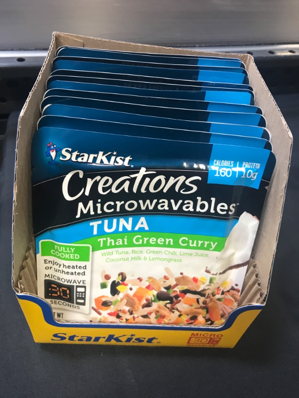 Photo 2 of (Price/Case)Starkist Microwavables Tuna Thai Green Curry 12-4.5 Ounce----best by 12-19-2021
