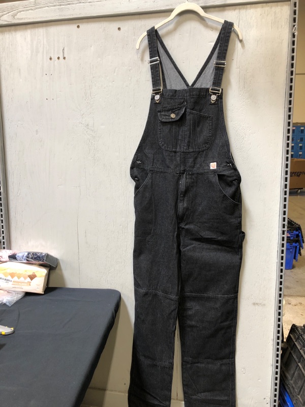 Photo 2 of Mens Womens Jeans Overall Black denim Sise unknown, Tall/long