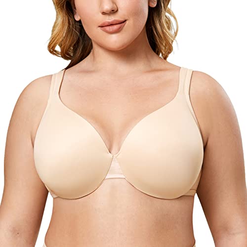 Photo 1 of AISILIN Women's T Shirt Bra Lightly Padded Underwire Full Coverage Plus Size Bras Beige 42D
Size: 42D
