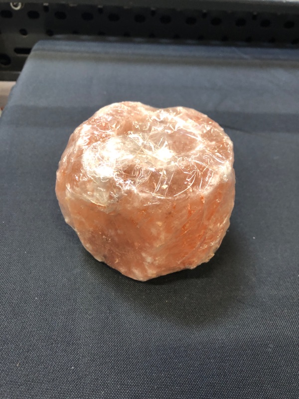 Photo 2 of 100% Himalayan Salt Natural Crystal Rock Tea Light Candle Holder
