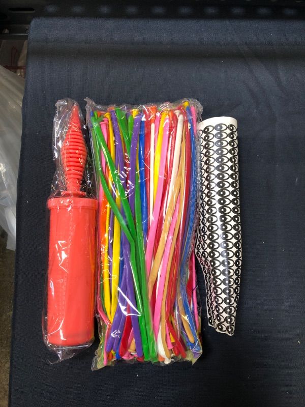 Photo 2 of Maylai 200 Pack of Balloon Animal Kit Twisting Balloons with Pump 260 Latex Long Balloons for Party Decoration
