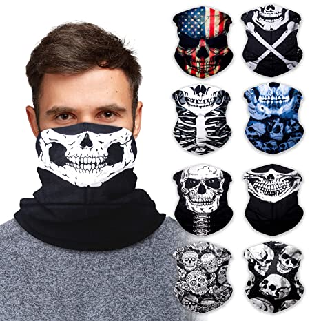 Photo 1 of Sojourner 9PCS Seamless Bandanas Face Mask Headband Scarf Headwrap Neckwarmer and More – 12-in-1 Multifunctional for Music Festivals