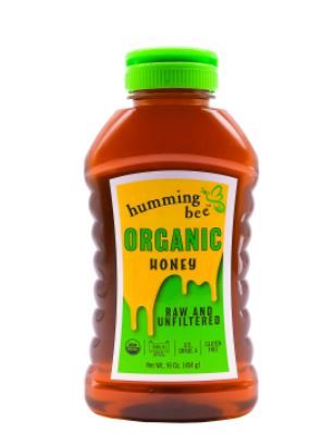 Photo 2 of 16 oz Humming Bee USDA Certified Organic Honey - Gluten Free, Kosher, US Grade A, Pure Raw and Unfiltered Natural Yucatán Mayan Squeeze Bottle Honey Exp: Apr 2022