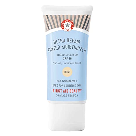 Photo 1 of First Aid Beauty Ultra Repair Tinted Moisturizer with SPF 30, Colloidal Oatmeal and Hyaluronic Acid, 1.0 Ounce - Ivory
Exp: June 2022