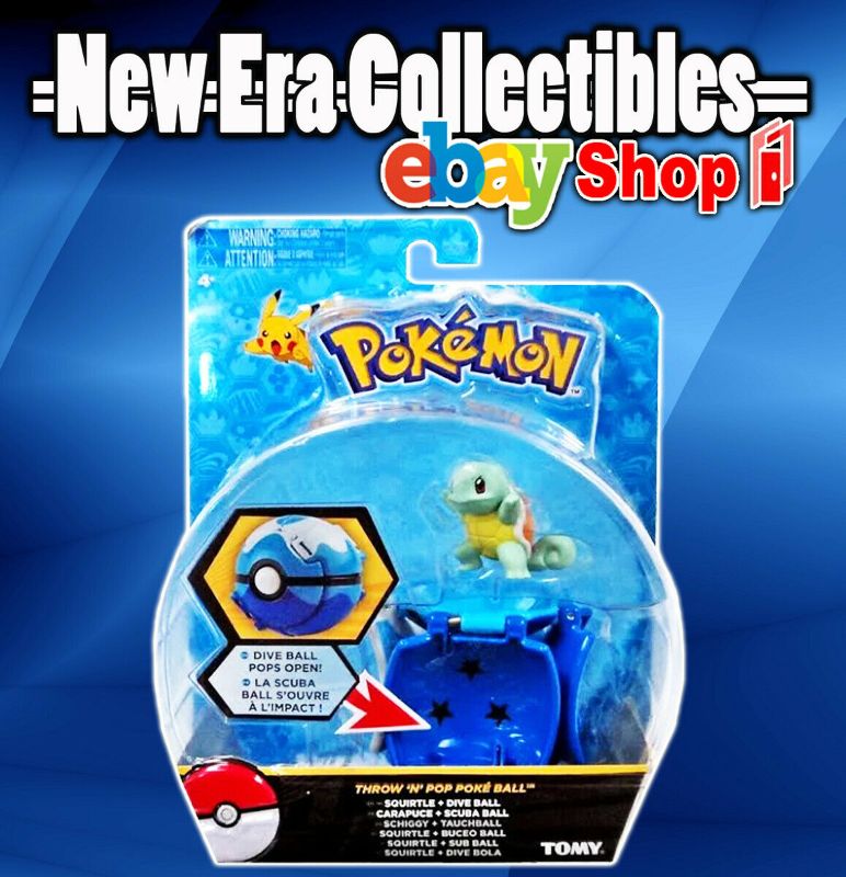 Photo 1 of Pokemon Throw 'n' Pop Poke Ball, Squirtle and Dive Ball