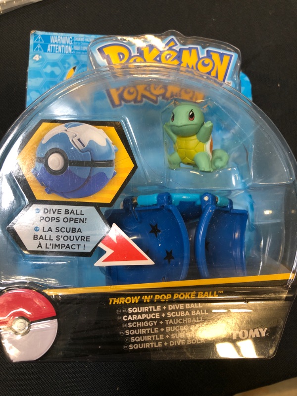 Photo 2 of Pokemon Throw 'n' Pop Poke Ball, Squirtle and Dive Ball