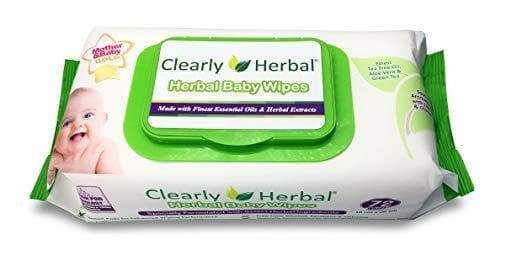 Photo 2 of Clearly Herbal Natural Baby Wipes, made with Essential Oils and Natural Herbal Extracts, Amazon's Choice, Bundle Pack 288 Plant Based Wipes (4 Packs x 72 Count)