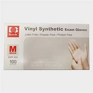 Photo 1 of 100 Basic White Vinyl Synthetic Exam Gloves Size M Medium Ngpf 3002 -