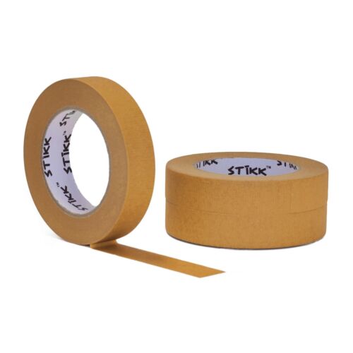 Photo 1 of 3 Pack 1" inch x 60yd STIKK Brown Painters Tape 14 Day Easy Removal Trim Edge Finishing Decorative Marking Masking Tape (.94 in 24MM)