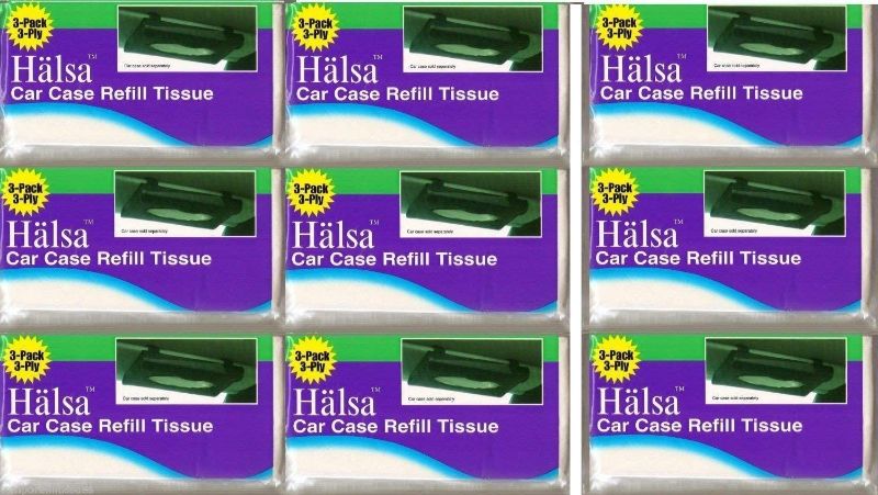Photo 1 of 
27 HALSA Refill Tissues for Tempo Car Visor Tissue Holder
