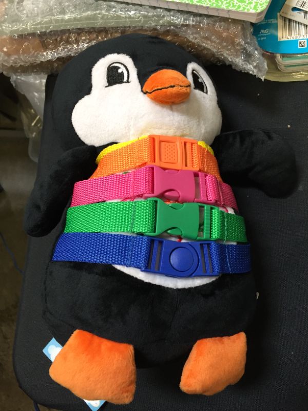 Photo 1 of Buckle Toy - Blizzard Penguin Stuffed Animal - Montessori Learning Activity Toy - Develop Motor Skills and Problem Solving - Counting and Color Recognition
