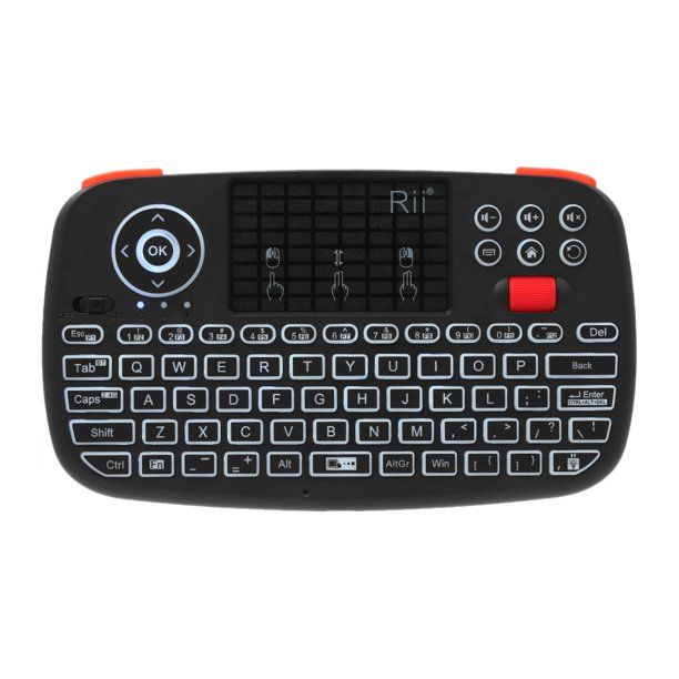 Photo 1 of Rii i4 Mini Wireless Keyboard & 2.4GHz Dual Modes Handheld Fingerboard Backlit Mouse Touchpad Remote Control Compatible with Windows / Android
