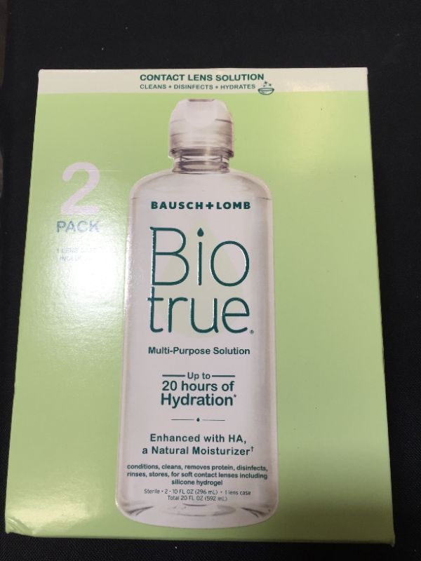 Photo 2 of Biotrue Contact Lens Solution Multi-Purpose, Multi, 10 Fl Oz, Pack of 2 -- EXP 11/2023
