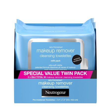 Photo 1 of Neutrogena Makeup Remover Cleansing Face Wipes - 25.0 Ea X 2 Pack