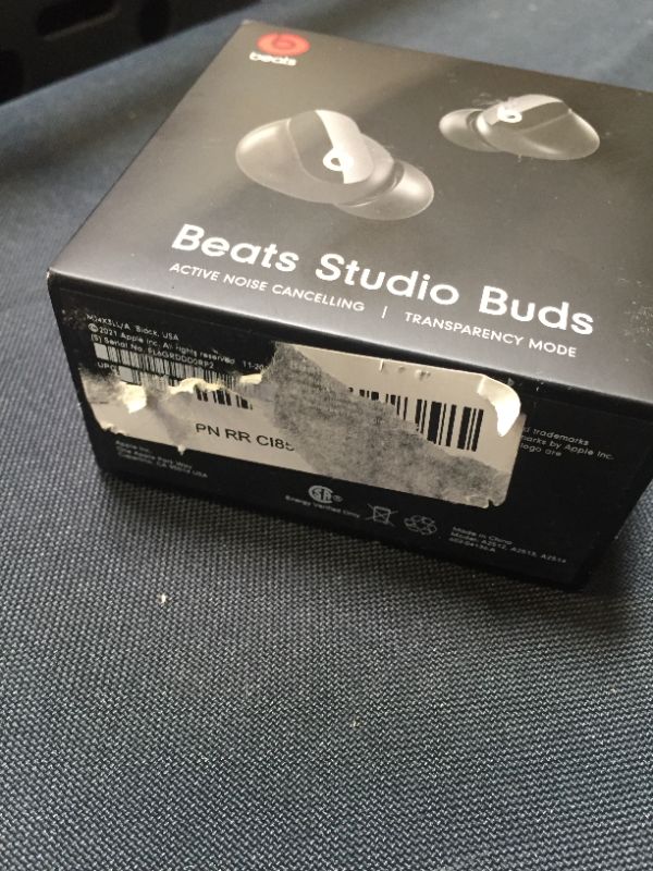 Photo 5 of Beats Studio Buds – True Wireless Noise Cancelling Earbuds – Compatible with Apple & Android, Built-in Microphone, IPX4 Rating, Sweat Resistant Earphones, Class 1 Bluetooth Headphones - Black --- FACTORY SEALED (SEE PHOTOS) 
