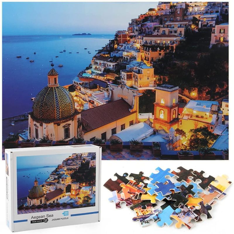 Photo 1 of Puzzles 1000 Piece Twilight Sea Puzzle Puzzle for Adults High Definition Printing Ideal for Relaxation Hobby Gifts for Boys Adults Teens…
