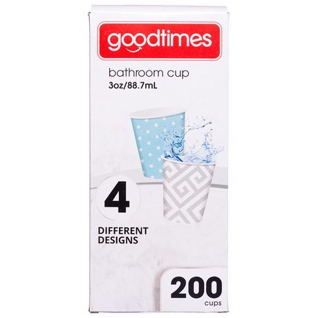 Photo 1 of 
Goodtimes Bathroom Cups, 3 oz 200 ea, Assorted designs (1, Contemporary) (factory sealed)