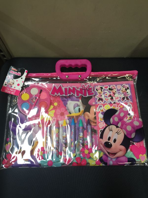 Photo 2 of Disney Minnie Mouse 12pc Stationary Tote Set
